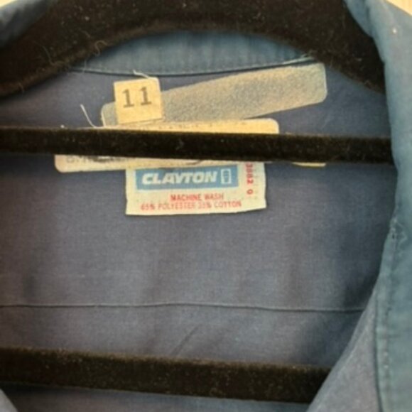 Navy Work Mechanics Chore Shirt with "Robert" patch on front. - Picture 14 of 15